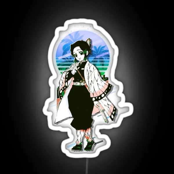 Shinobu Retro Art Demon Slayer RGB Neon Sign