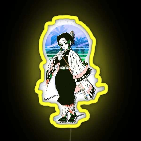 Shinobu Retro Art Demon Slayer RGB Neon Sign