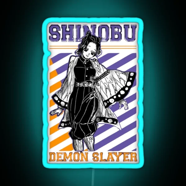 Shinobu The Insect Hashira RGB Neon Sign