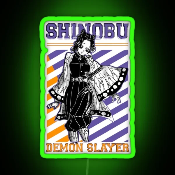 Shinobu The Insect Hashira RGB Neon Sign