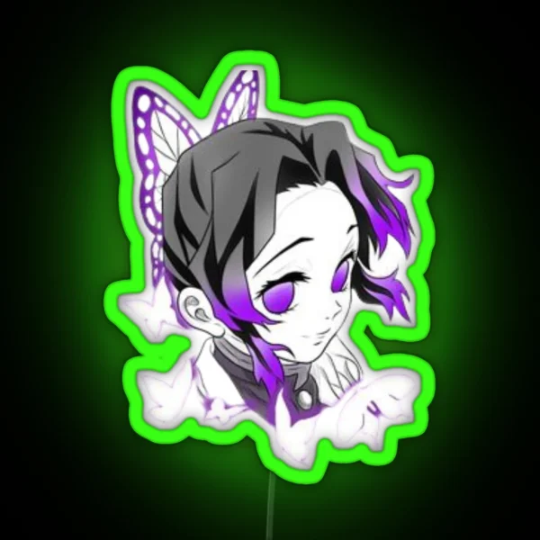 Shinobu The Insect Hashira RGB Neon Sign