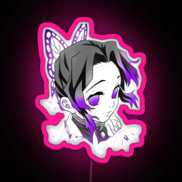 Shinobu The Insect Hashira RGB Neon Sign