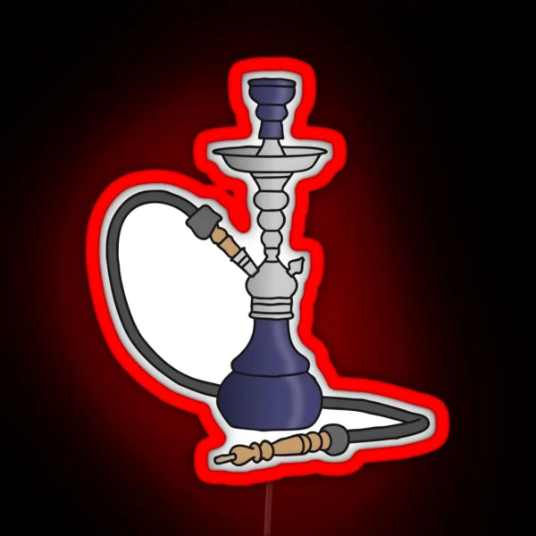 Shisha Water Pipe RGB Neon Sign