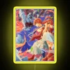 Shishio Makoto Rurouni Kenshin neon sign painting with vibrant RGB colors.