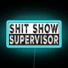 rgb neon supervisor sign