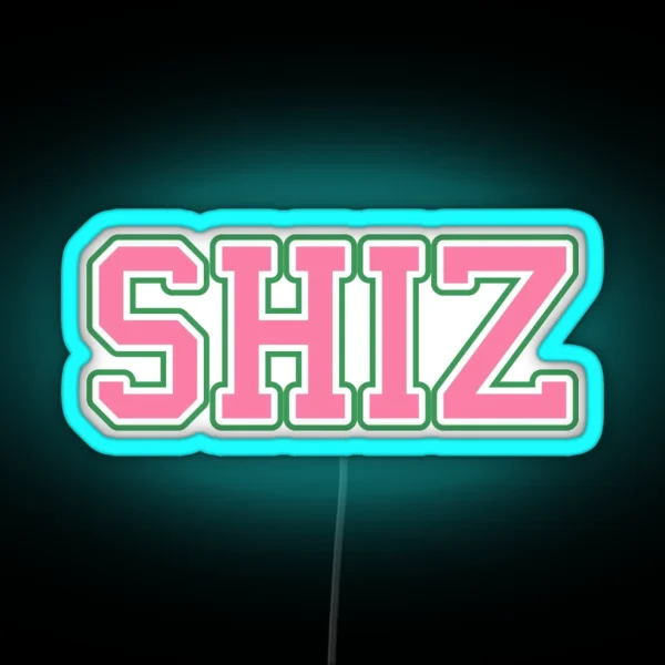 SHIZ University Pink And Green RGB Neon Sign