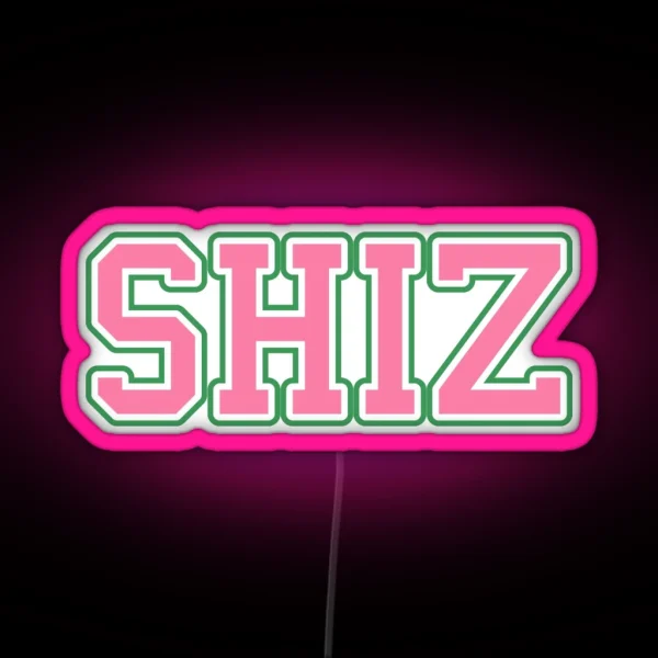 SHIZ University Pink And Green RGB Neon Sign