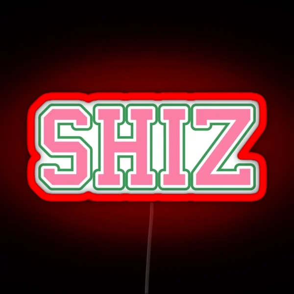SHIZ University Pink And Green RGB Neon Sign