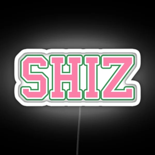 SHIZ University Pink And Green RGB Neon Sign