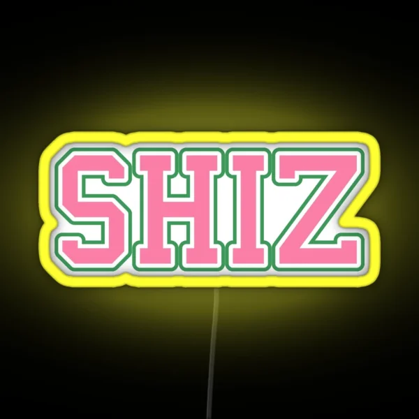 SHIZ University Pink And Green RGB Neon Sign