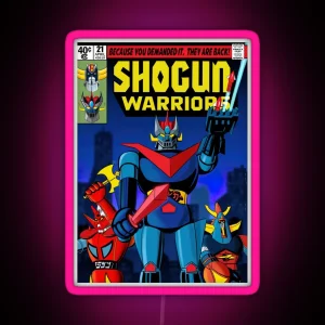 Shogun Warriors Comic Mazinger RGB Neon Sign