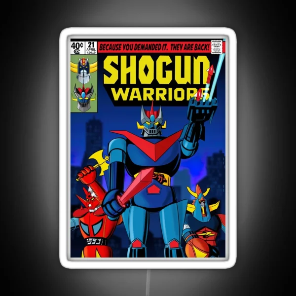 Shogun Warriors Comic Mazinger RGB Neon Sign