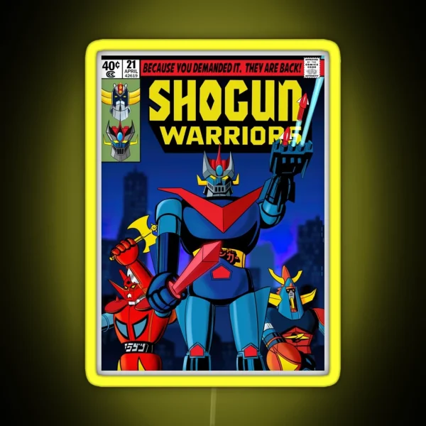 Shogun Warriors Comic Mazinger RGB Neon Sign