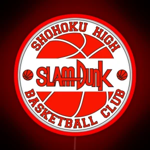 Shohoku High Basketball Club Logo RGB Neon Sign