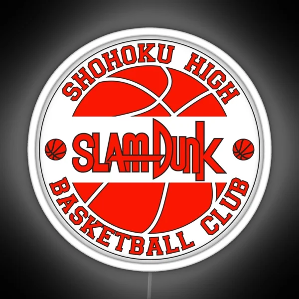 Shohoku High Basketball Club Logo RGB Neon Sign