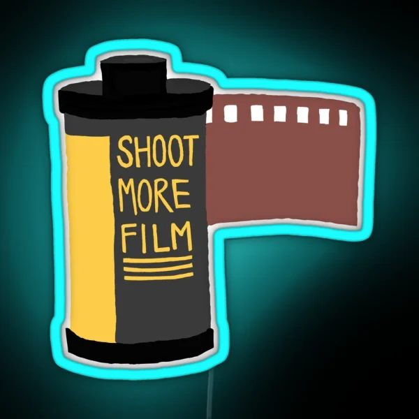 Shoot More Film Photographer Led RGB Neon Sign