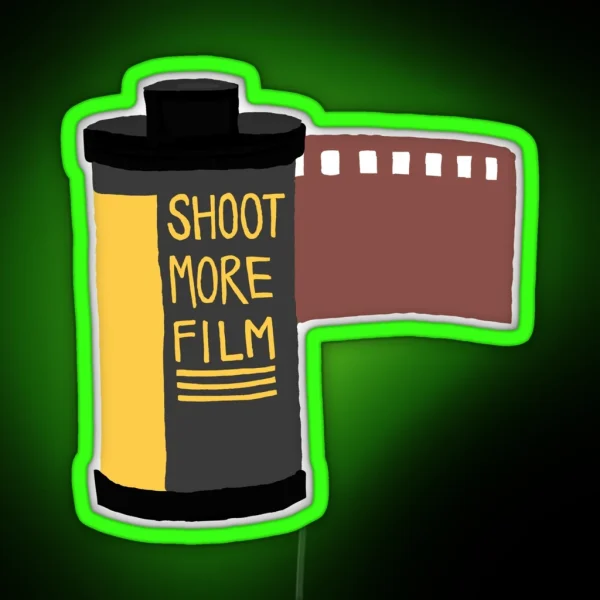 Shoot More Film Photographer Led RGB Neon Sign