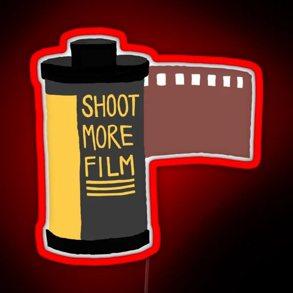 Shoot More Film Photographer Led RGB Neon Sign