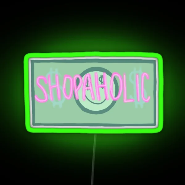 Shopaholic Design RGB Neon Sign