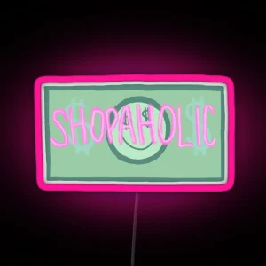 Shopaholic Design RGB Neon Sign