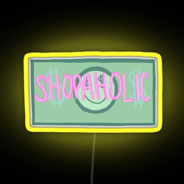 Shopaholic Design RGB Neon Sign