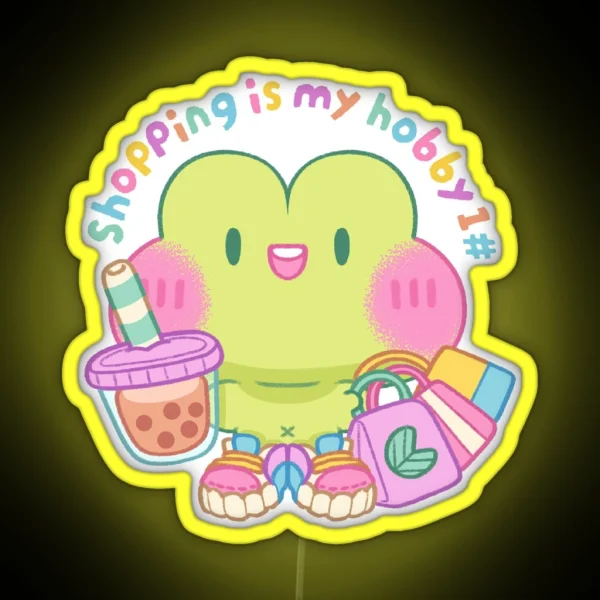 Shopaholic Froggy RGB Neon Sign