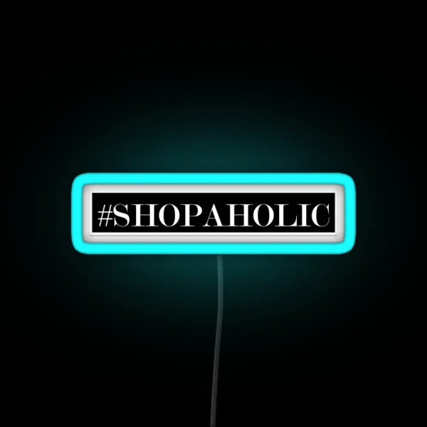 Shopaholic Led RGB Neon Sign