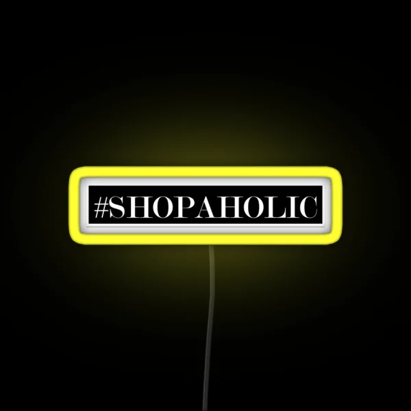 Shopaholic Led RGB Neon Sign