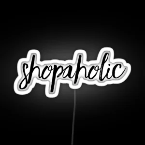 Shopaholic Logo RGB Neon Sign