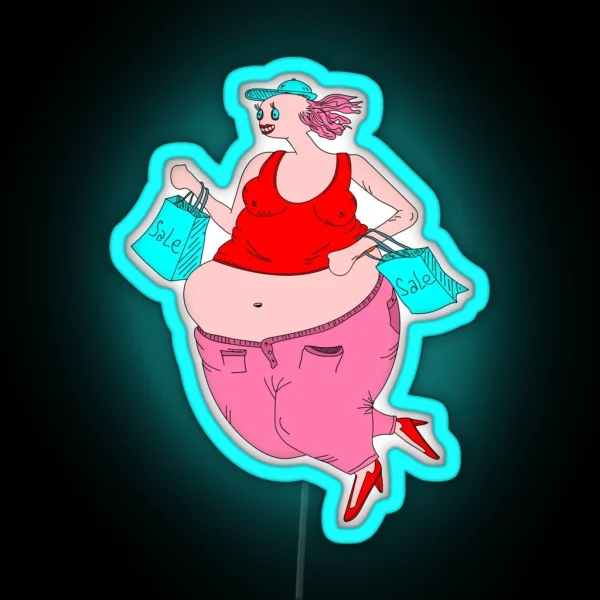Shopaholic RGB Neon Sign