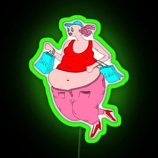 Shopaholic RGB Neon Sign