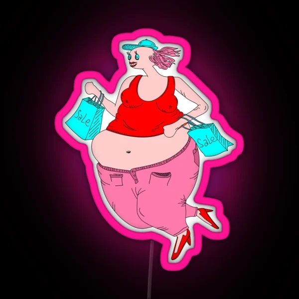 Shopaholic RGB Neon Sign