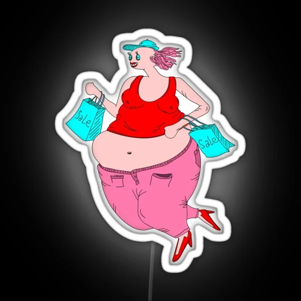 Shopaholic RGB Neon Sign