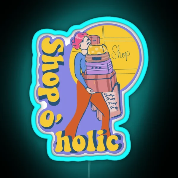 Shopaholic RGB Neon Sign