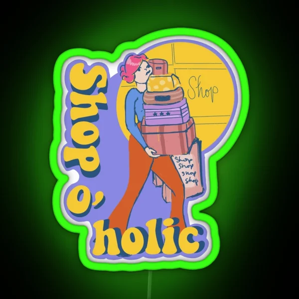 Shopaholic RGB Neon Sign