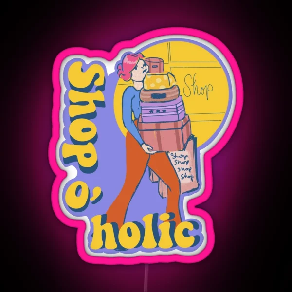 Shopaholic RGB Neon Sign