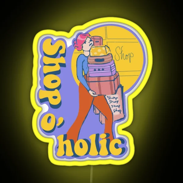 Shopaholic RGB Neon Sign