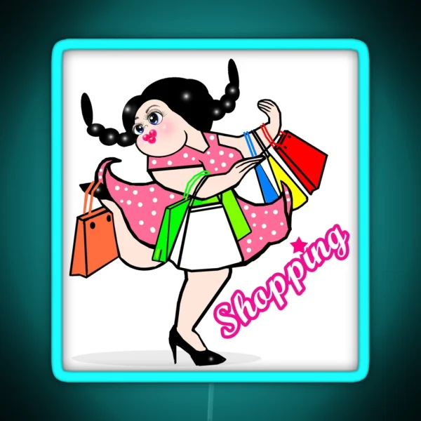 Shopaholic RGB Neon Sign