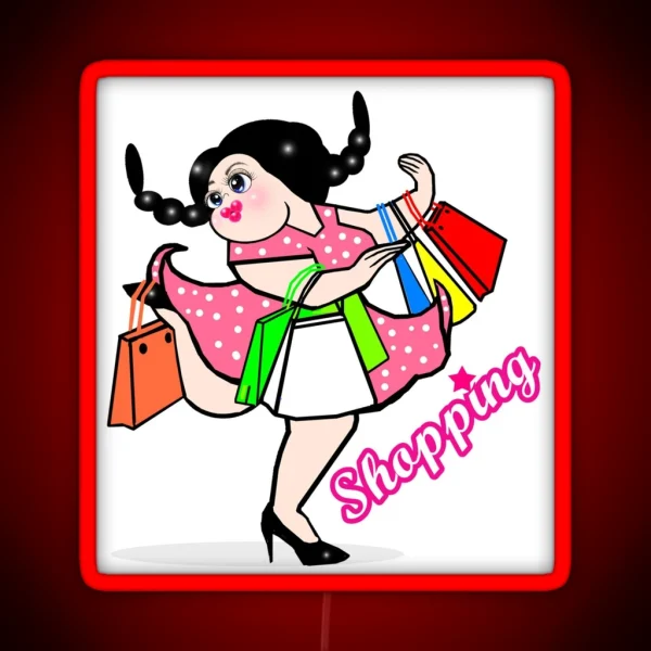 Shopaholic RGB Neon Sign