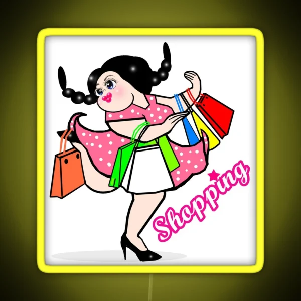 Shopaholic RGB Neon Sign