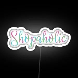 Shopaholic RGB Neon Sign