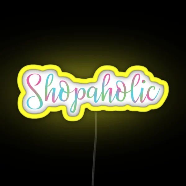 Shopaholic RGB Neon Sign