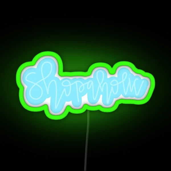 Shopaholic RGB Neon Sign