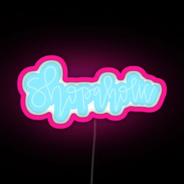 Shopaholic RGB Neon Sign