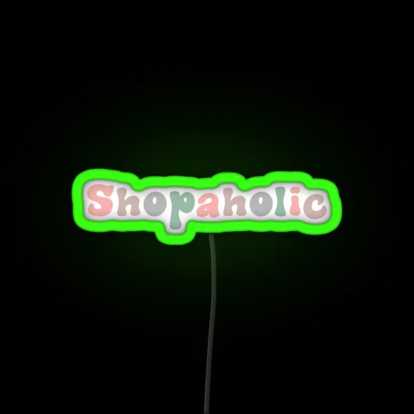 Shopaholic RGB Neon Sign