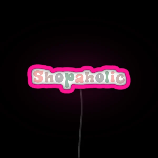 Shopaholic RGB Neon Sign