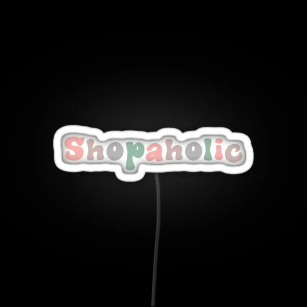 Shopaholic RGB Neon Sign