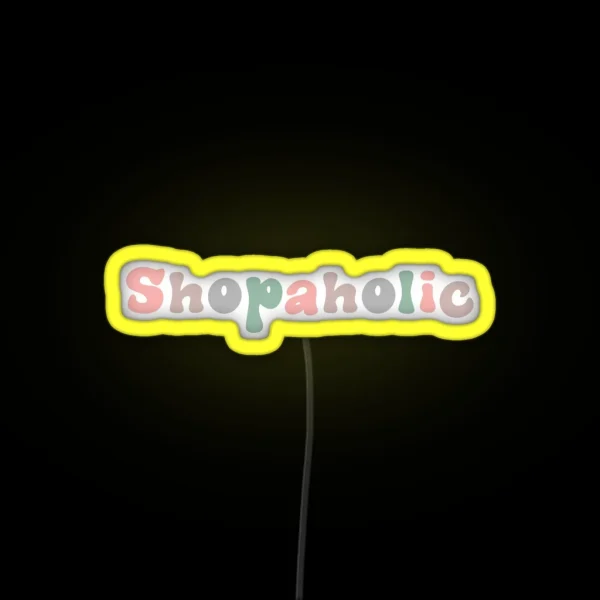 Shopaholic RGB Neon Sign
