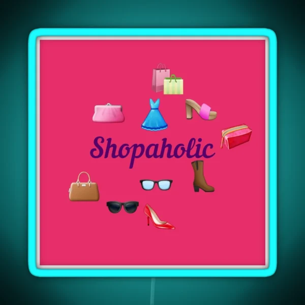 Shopaholic RGB Neon Sign