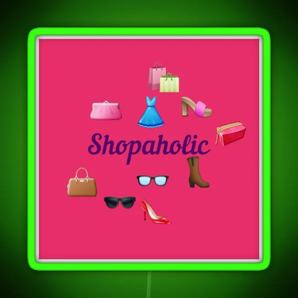 Shopaholic RGB Neon Sign